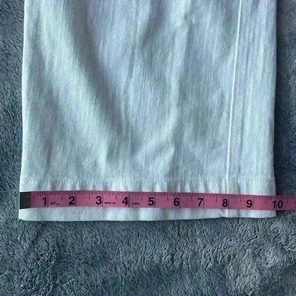 Karen Kane Denim Crop Jeans in White Size 4 EUC - Picture 8 of 8